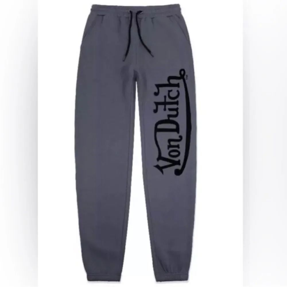 Von Dutch Designer Sweatpants New In Poly with Tags Sizes Large dirty blue